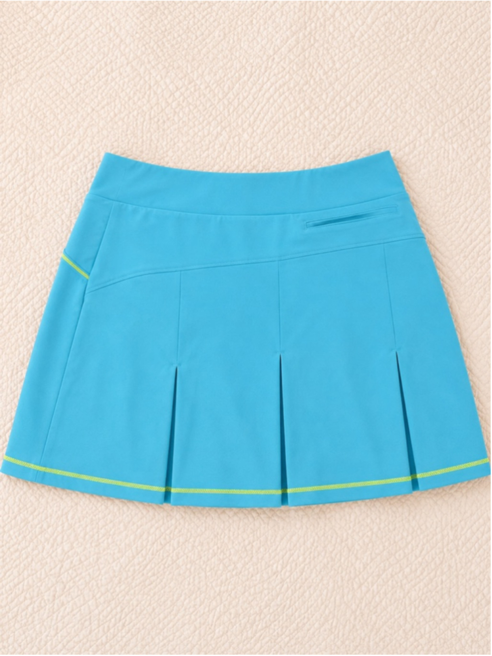 Adidas Aqua Blue Tennis Skort Skirt Shorts Women’s Small Neon Trim Pockets - Picture 2 of 9